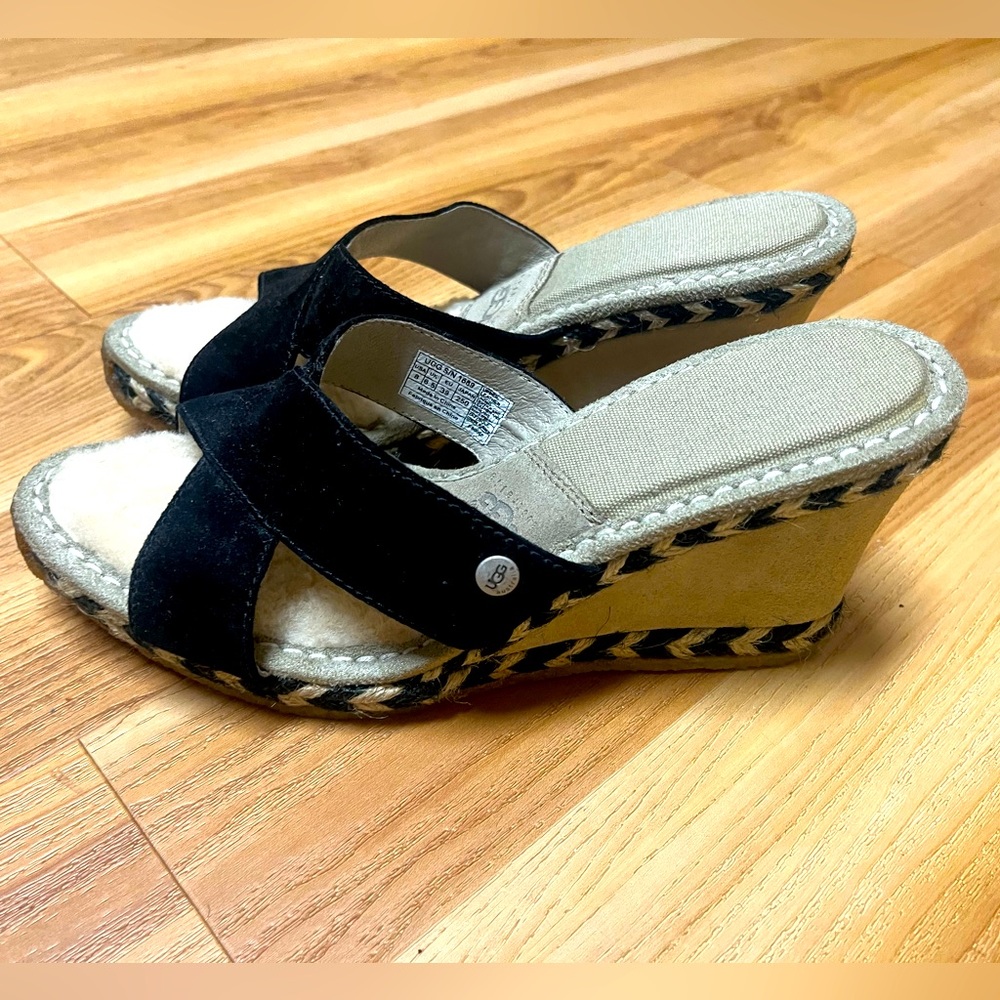 UGG Black Heels Size 8